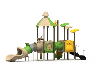 Équipement de terrain de jeu extérieur en plastique sur le thème de la nature pour parcs, communautés et écoles maternelles, certifié ASTM F1487, membre IPEMA - Product Image 1