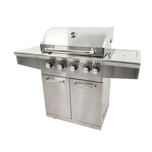 Barbecue au gaz <span class=keywords><strong>propane</strong></span> <span class=keywords><strong>de</strong></span> luxe à 5 brûleurs, en acier inoxydable, barbecue extérieur autoportant - Product Image 1
