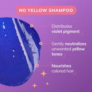<strong>Fanola</strong> No Yellow Vegan <strong>Shampoo</strong> pH 5.0/5.2 for Color Treated Hair 11.8 Fl Oz Bottle - Product Image 3