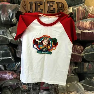 Megan Fornecedor A Grade Crianças Usadas Roupas Camisetas Segunda Mão Roupas Infantis