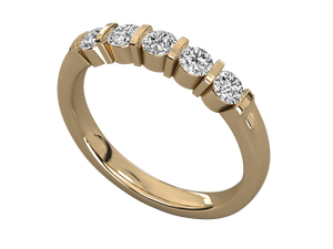 Anillo de Eternidad Personalizado, Joyería de Boda, Oro de 14K, Diamante de Laboratorio HPHT, Anillo de Compromiso, Anillo de Bodas para Mujer - Product Image 6