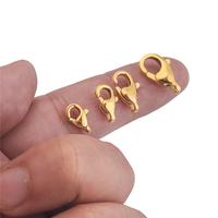 Fermoir à griffe de homard en acier inoxydable 316L de haute qualité de différentes tailles pour la fabrication de bijoux