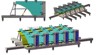 Table de soudage 3D compatible avec l'équipement de soudage automatique pour l'assemblage de pièces de transport ferroviaire