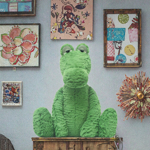 Unisex Super morbido verde cartone animato alligatore di <span class=keywords><strong>peluche</strong></span> di nuovo Design <span class=keywords><strong>coccodrillo</strong></span> <span class=keywords><strong>peluche</strong></span> giocattolo per lo Stress rilievo <span class=keywords><strong>peluche</strong></span> ricamato - Product Image 6