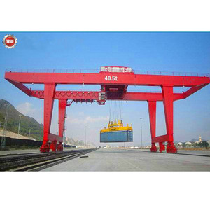 Chuyên nghiệp 40T 45 tấn mặt đất đường sắt gắn cao su container sân giàn cần cẩu - Product Image 3