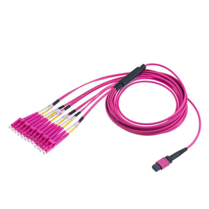 高密度光纤跳线，MTP MPO OM4 POE <span class=keywords><strong>IP</strong></span> <span class=keywords><strong>TCP</strong></span> 分线电缆，数据中心，8F 12F 24F 48F 72F 144F 1M 3M - Product Image 1
