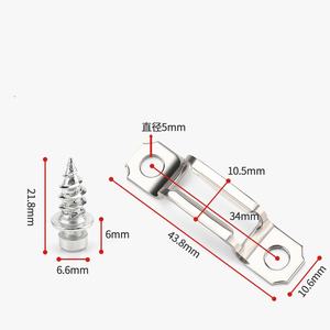 ตัวเชื่อมต่อเฟอร์นิเจอร์แบบทสอิน-อิน-วันตัวยึดเลื่อนแบบมองไม่เห็นครึ่งตัวสำหรับตู้โลหะผสมโลหะเหล็กที่ทนทาน - Product Image 6
