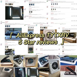 TYTXRV 14 ''DC 12 В 340 мм RV вентиляционное отверстие на крыше со светодиодной подсветкой ручное управление дымящаяся крышка караван вытяжной вентилятор - Product Image 6