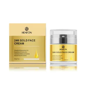 Collagen Cream Skin Care 24k Gold Anti Aging Cream Wrinkle Whitening Soothing Repair Brightening Organic Collagen 24k Gold Face Cream