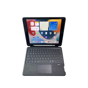 Étui protecteur clavier sans fil pour <span class=keywords><strong>iPad</strong></span> 10.2/10.5, design <span class=keywords><strong>rotatif</strong></span> à 360 degrés, rétroéclairage coloré, pavé tactile, couleur personnalisée, longue durée - Product Image 2