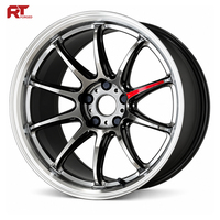 Jantes forgées personnalisées de 18, 19 et 20 pouces à profil profond 5x114.3, finition Gunmetal poli, pour Honda Civic, Accord, Acura, Nissan JDM