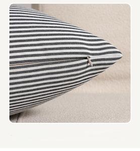 Màu đen và trắng trâu kiểm tra kẻ sọc gối bao gồm Poly bông trang trại mộc mạc gối trường hợp - Product Image 6