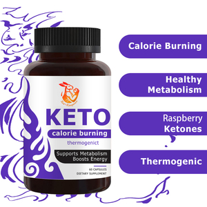 OEM ODM Custom Keto Capsules with Raspberry Ketone & Green Tea Leaf Extract for Burn Belly Fat Promote Digestion Herbal <b>Blend</b> - Product Image 4