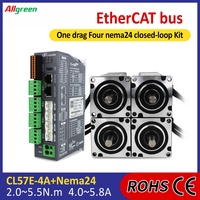 Kit Driver Motor Stepper Loop Tertutup 2 Fase Nema24 4 Axis DC24-50V 4-5.8A 2-5.5N.m 1000PPR untuk Peralatan Rumah Tangga