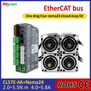 DC24V~50V 4/4.5/5/5.8A 2/2.3/2.8/4.5/4.8/5.5N.m 1000PPR 4 แกน 2 เฟส Nema24 ไดรเวอร์มอเตอร์สเต็ปเปอร์แบบวงปิด เครื่องใช้ไฟฟ้าภายในบ้าน - Product Image 2