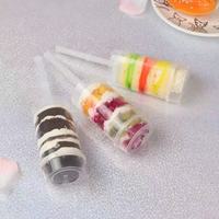 Lot de 24 contenants cylindriques réutilisables en plastique avec couvercles, multi-usages pour glaces et desserts faits maison, fabriqués en Chine