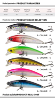Señuelo Vibratorio VIB de Hundimiento al por Mayor, 75mm 14.5g, con Ruido y Ojos 3D, para Pesca Artificial de Lubina y Trucha en Agua Dulce y Salada, de Metal, para Agua Media