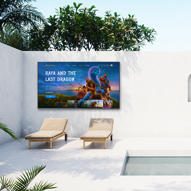 HUSHIDA Factory Price  55 65 75 86 Inch Outdoor Waterproof TV IP65 High Brightness Television for Public Place