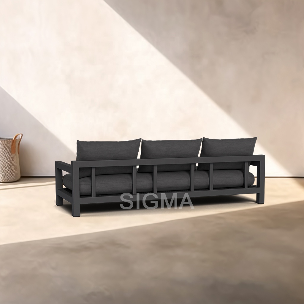 New arrival modern hotel aluminum garden sofa outdoor furniture sofa set