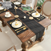 Nappe carrée personnalisable en dentelle française, chemin de table, tapis de salle à manger, motif végétal, style Instagram, design campagnard américain et western