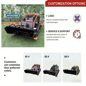 Robot tondeuse à gazon Vigorun, moteurs industriels doubles 48V 1500W MTSK1000, machine de broyage pour grands terrains - Product Image 4