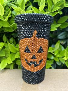 Mujeres 17oz Bling Diamond Red Heart Rhinestone Tumblers Día de San Valentín Glitter Rhinestone Heart Cups para regalos - Product Image 4