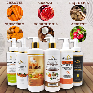 Lotion pour le corps vegan biologique de marque privée vente en gros de produits de soins de la peau pour le corps lotion pour le corps au curcuma avec de la vitamine C pour éliminer les taches brunes - Product Image 5