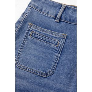 Shorts en jean taille haute pour femme 2025 – Extensibles, effet ventre plat, coupe skinny, style vintage, boutonnés, sexy, pour l'été - Product Image 2