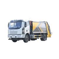 Promotion Spéciale Camion Compacteur à Ordures FAW J6 4X2 15 Mètres Cubes à Chargement Arrière, Taux de Compression Élevé, Camion de Collecte des Déchets Sanitaires
