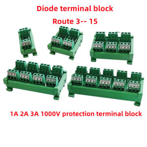 Diode anti-inversion 1A 2A 3A 1000V de type terminal 3-15, guide de type anti-inversion, bloc de bornes PLC, bloc de bornes à diode - Product Image 2