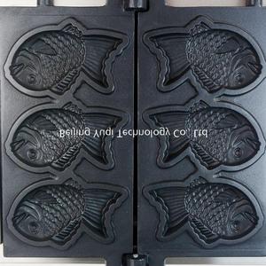 Machine à gaufres Taiyaki électrique professionnelle à 3 cavités pour pâtisseries, cafés et chariots mobiles – Équipement de cuisson pour pâtisseries au haricot rouge et au poisson - Product Image 6
