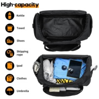 Sac de sport pliable et portable de grande capacité, durable, couleur personnalisée, pour hommes et femmes, entraînement, fitness, voyage