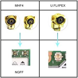 สายเคเบิล N Female to <span class=keywords><strong>IPX</strong></span>/UFL RG178 พร้อมหัวต่อ RF Coaxial แบบ N Type Nut Bulkhead Jack ไปยังสาย <span class=keywords><strong>IPX</strong></span> Pigtail สำหรับการ์ด PCI Wifi และเราเตอร์ไร้สาย - Product Image 6