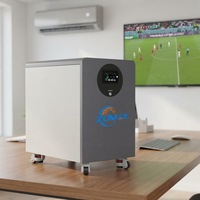 Système de stockage d'énergie LiFePO4 30 kWh, batterie résidentielle haute tension 51,2 V, type armoire, sur pied, pour système solaire domestique
