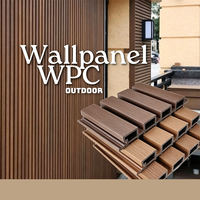 Panneau mural extérieur en WPC de style européen, imperméable et écologique, pour usage domestique, revêtement extérieur