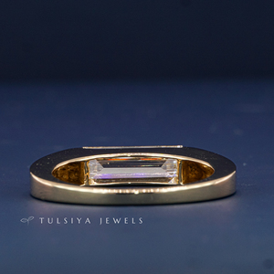 14K Gold Lab Grown Diamond <b>Ring</b> <b>for</b> <b>Men</b> Luxury Synthetic Diamond Wedding Band Statement <b>Ring</b> Modern High End <b>Men</b> Jewelry - Product Image 5