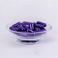 Certifié GMP Taille 000 #-2 # Capsule vide violet nacré Taille personnalisée Remise de prix