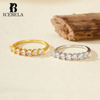 Vente en gros de bagues uniques et tendance en argent sterling 925, bijoux fins pour la Saint-Valentin, bagues en zircon en forme de cœur pour filles
