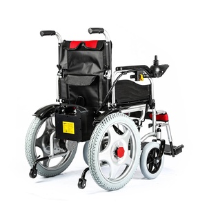 Fauteuil roulant électrique pliable KSM-501 pas cher, en promotion, avec roues de 18 pouces et double moteur de 250 W - Product Image 2