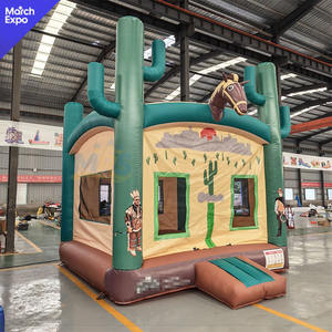 Castillo Inflable con Diseño de Cactus Vaquero del Oeste para Niños, Alquiler de Equipos para Fiestas de Cumpleaños, Expo de Marzo - Product Image 2