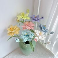 Bouquet de fleurs d'amarilles au crochet, cadeau pour elle, joli cadeau d'anniversaire, décoration d'hiver pour la maison, cadeau de pendaison de crémaillère, bulbe d'amarille