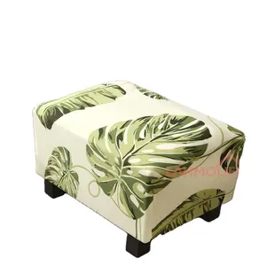 China Manufacturer Direct Sales All-Inclusive Dust-Proof Footstool Cover Plain Style With Multi-Color Options Wedding Chair Use
