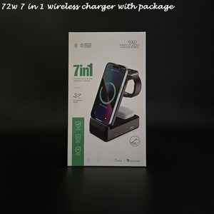 Soporte magnético multifuncional plegable de viaje universal actualizado 72W <span class=keywords><strong>7</strong></span> en 1 cargadores inalámbricos - Product Image 5