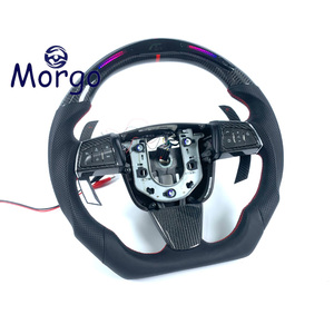 Volante Deportivo Personalizado de Fibra de Carbono y Cuero con Luces LED y Palanca de Cambios para <span class=keywords><strong>Cadillac</strong></span> CTS CTS-<span class=keywords><strong>V</strong></span> XTS SRX ATS <span class=keywords><strong>CT6</strong></span> ATS-<span class=keywords><strong>V</strong></span> - Product Image 6