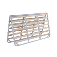 Cadre de lit métallique moderne réglable, pliable et portable, pour plateforme de lit, idéal pour chambre à coucher, appartement, ferme, tailles personnalisables, robuste
