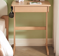 E2169 Table et bureau d'apprentissage et d'étude multifonctionnels en bois de hêtre pour enfants et enfants et étudiants