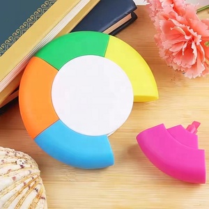 Tùy chỉnh vận chuyển hình dạng bánh xe hình 5 trong <span class=keywords><strong>1</strong></span> <span class=keywords><strong>Highlighter</strong></span> Bút Đánh Dấu cho xúc tiến với logo - Product Image 1
