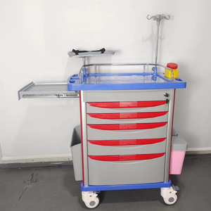 Chariot médical d'urgence en <span class=keywords><strong>plastique</strong></span> robuste de marque GUANGHUA à prix abordable pour usage hospitalier, modèle GH-680A coloré - Product Image 6