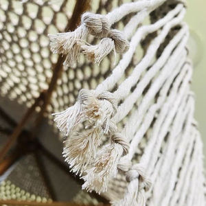 Accesorios para paraguas, borlas de ganchillo, macramé, sombrilla de playa hecha a mano, dosel de hilo beige para paraguas, novedad - Product Image 3
