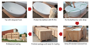 Concrete Grey Stone Solid Surface Marble Vintage <strong>Bathtub</strong> - Product Image 6